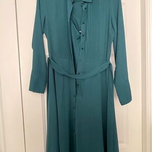 Nanette Lepore Blue Long Sleeve Shirt Dress for Casual Occasions